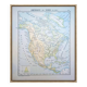 North America. Geographical map printed in 1900.