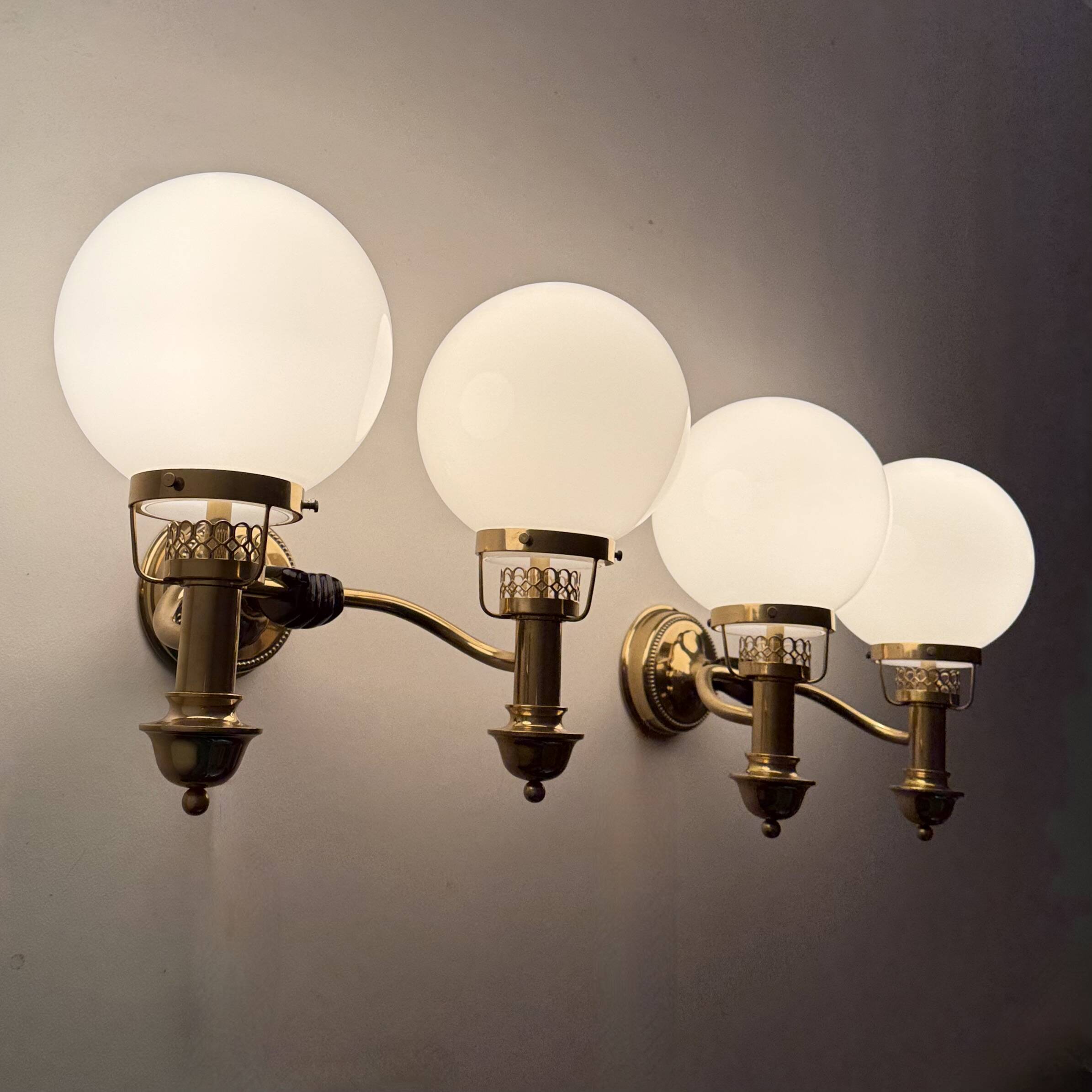 Brass Sconces by Vereinigte Werkstätten München 1970s