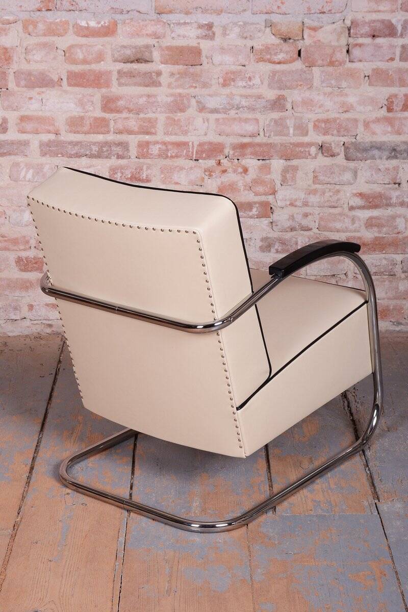 Bauhaus Leather FN21 Armchairs from Mücke-Melder, Czech, 1930s, Set of 2