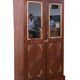 Old wardrobe art deco bookcase in burmese teak