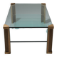 Peter Ghyzcy Brass Salontable model T14D 1970 Dutch Design