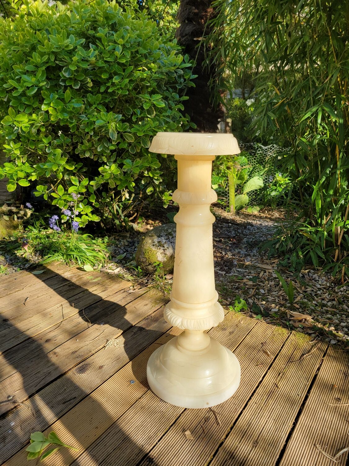 Alabaster pedestal column, 19th century