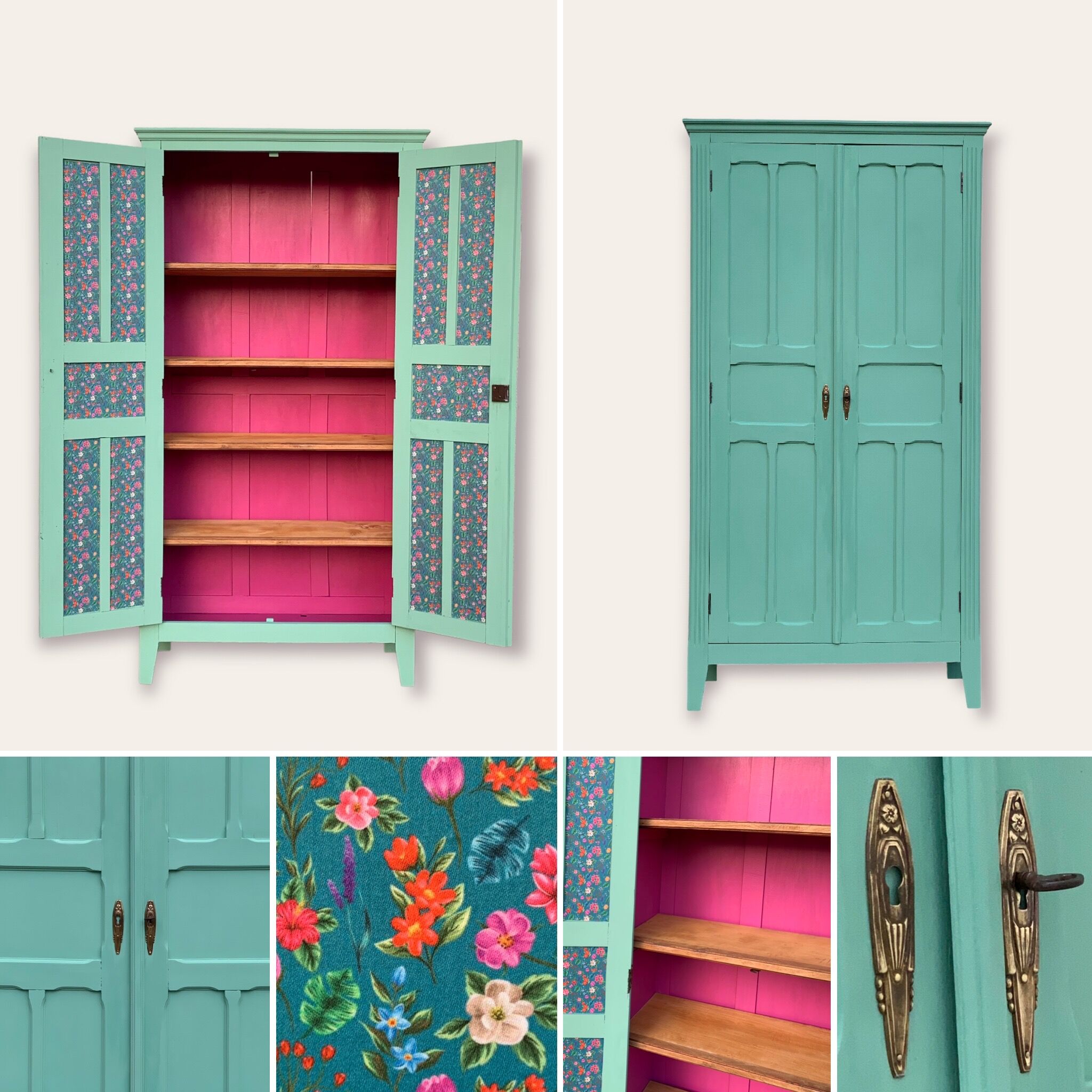 Parisian wardrobe art deco panel 1940