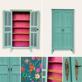 Parisian wardrobe art deco panel 1940