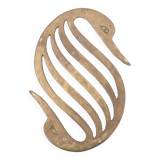 Brass swan trivet, 1960s