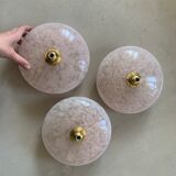Pink Clichy glass pendant lamp