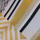 Coussins graphiques passepoil cuir