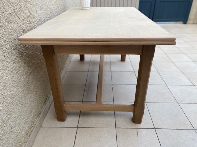 Extended farmhouse table