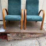 Pair of Baumann armchairs