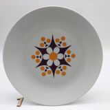 6 Bohemian porcelain dinner plates, 1970s, TK Thun - Czechoslovakia