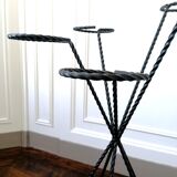 Wrought iron plant holder 1950s