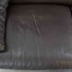 Brown leather 2-seater sofa Cassina Maralunga by Vico Magistretti