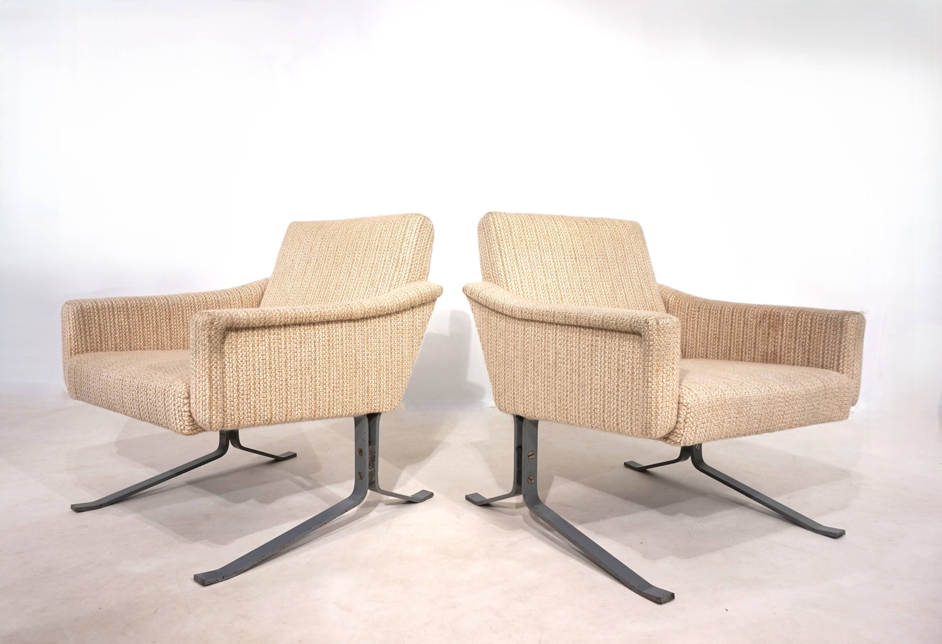 Ensemble de deux chaises longues cantilever Röhl, 1960