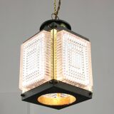 Vintage Italian Brass and Glass Lantern