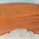 Brutalist table in solid oak