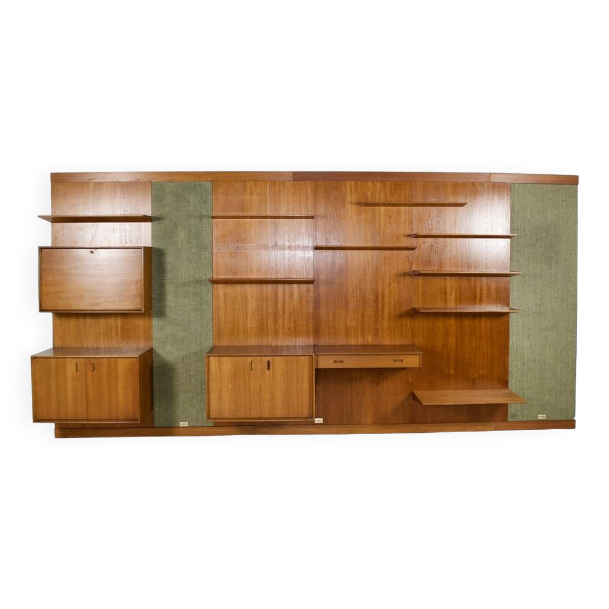 Système mural modulable teck scandinave années 60'