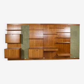 60's scandinavian teak modular wall system