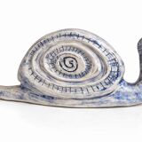 Decorative ceramic snail – Unique signed piece