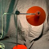Desk lamp design 1970 pop orange