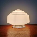 Plafonnier Art Déco en opaline blanche, années 1920-30