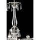 Chandelier en verre de Murano vénitien transparent de luxe