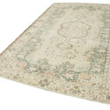 Tapis Beige Turc Unique Noué à la Main 181 cm x 283 cm - 38980