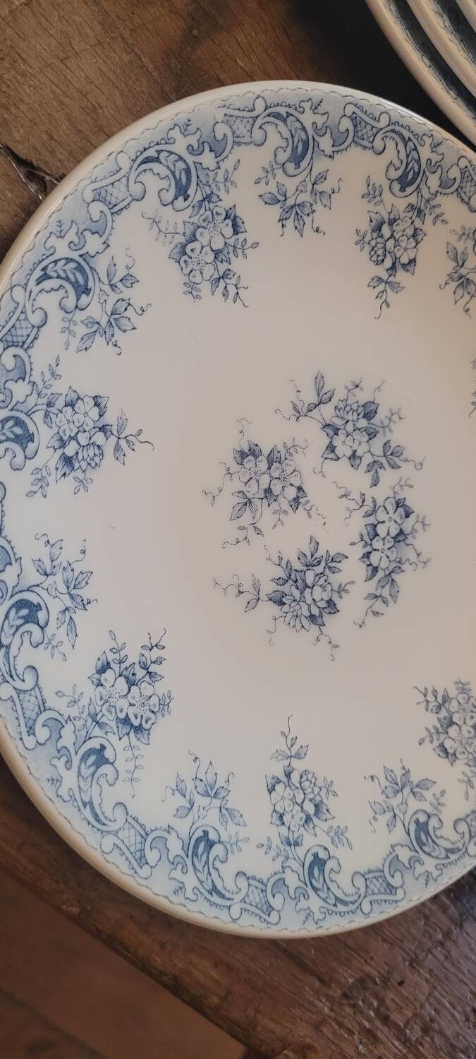 Rivanel 60's blue dessert plates