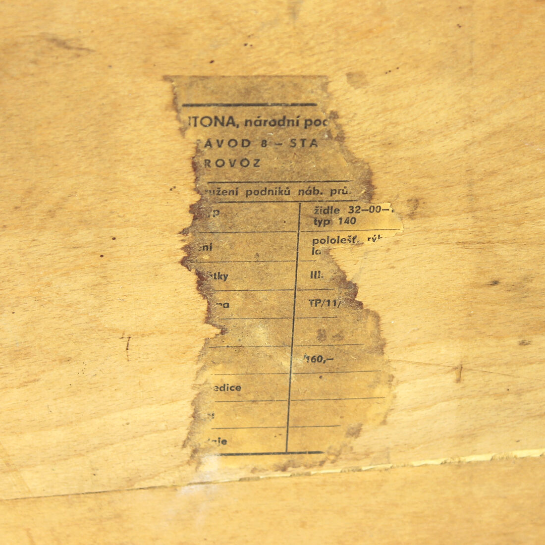 Set Of 4 Dining Chairs In Bent Dark Oak By Jitona, Czechoslovakia 1960s