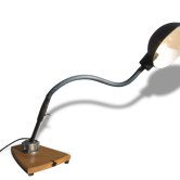 Lampe Adher sur socle Chêne trapèze