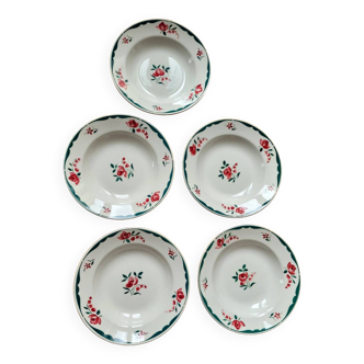 Lot de 5 assiettes creuses FB 62