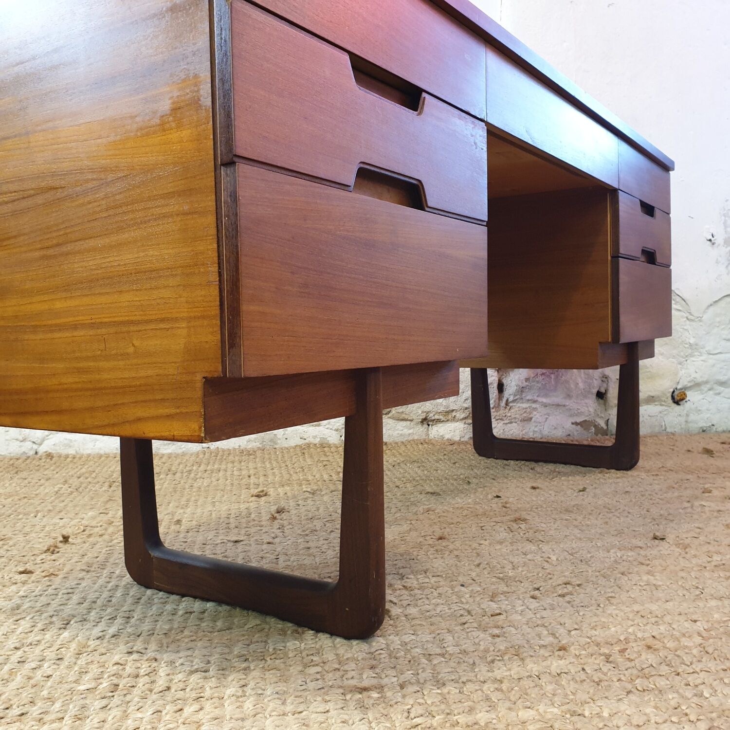 Uniflex teak desk, 1960
