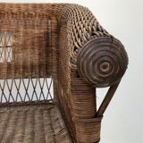 Rattan bench