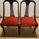 Red Directoire chairs
