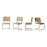 To be seized! 4 original Breuer chairs — made in Italy, 1993.