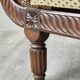 Louis XVI style meridian in carved wood and caning, 19th century.