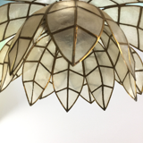 Vintage lotus flower mother-of-pearl hanging lamp