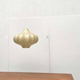 Modern mid-century Cocoon pendant lamp by Friedel Wauer for Goldkant Leuchten, Germany, 1960s.