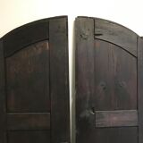 Ancienne double porte bois peint