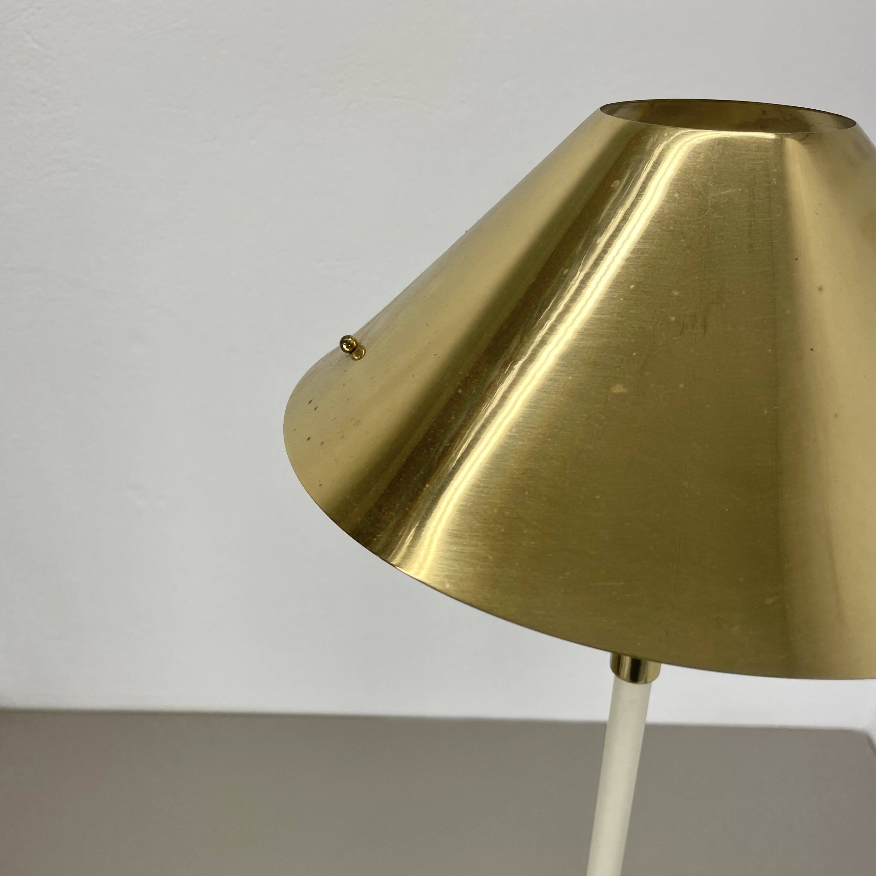 Grande lampe de table moderniste originale en laiton de 72 cm par ANTA Leuchten, Allemagne,