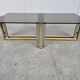 Vintage brass and chrome coffee table, 1970s
