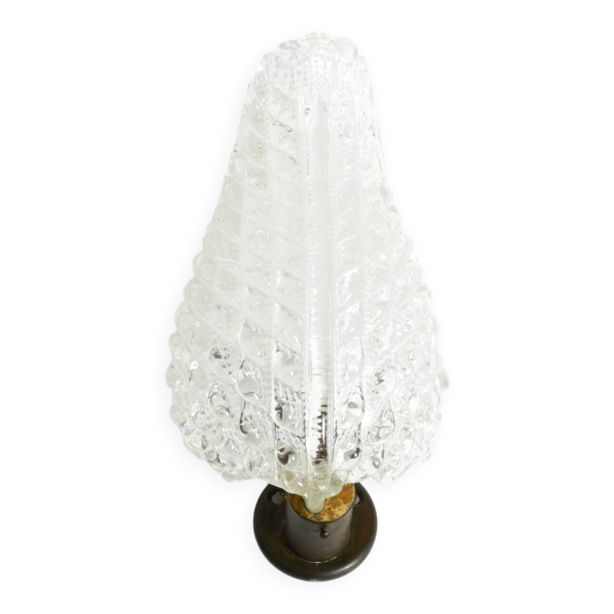 Rare original 1960s Italian Barovier & Toso Murano glass wall lamp