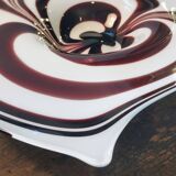 Vintage two tone  large fruit bowl