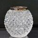 Old Crystal vase sterling silver 925 mount Emil Hermann A Vase and Toothpick Holder