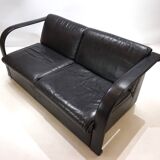 Otto Zapf Arcona 2 seater leather sofa for Art Collection, 1980