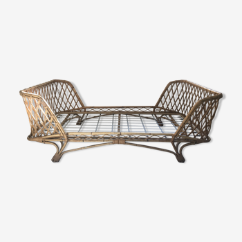 Rattan bed in the 60s