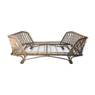 Rattan bed in the 60s