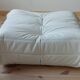 Togo pouf in white leather by Michel Ducaroy for Ligne Roset