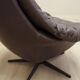 Leather swivel armchair, Danish design, 1960s, designer: H.W. Klein, manufa