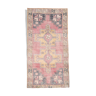 Faded red vintage rug 242x128