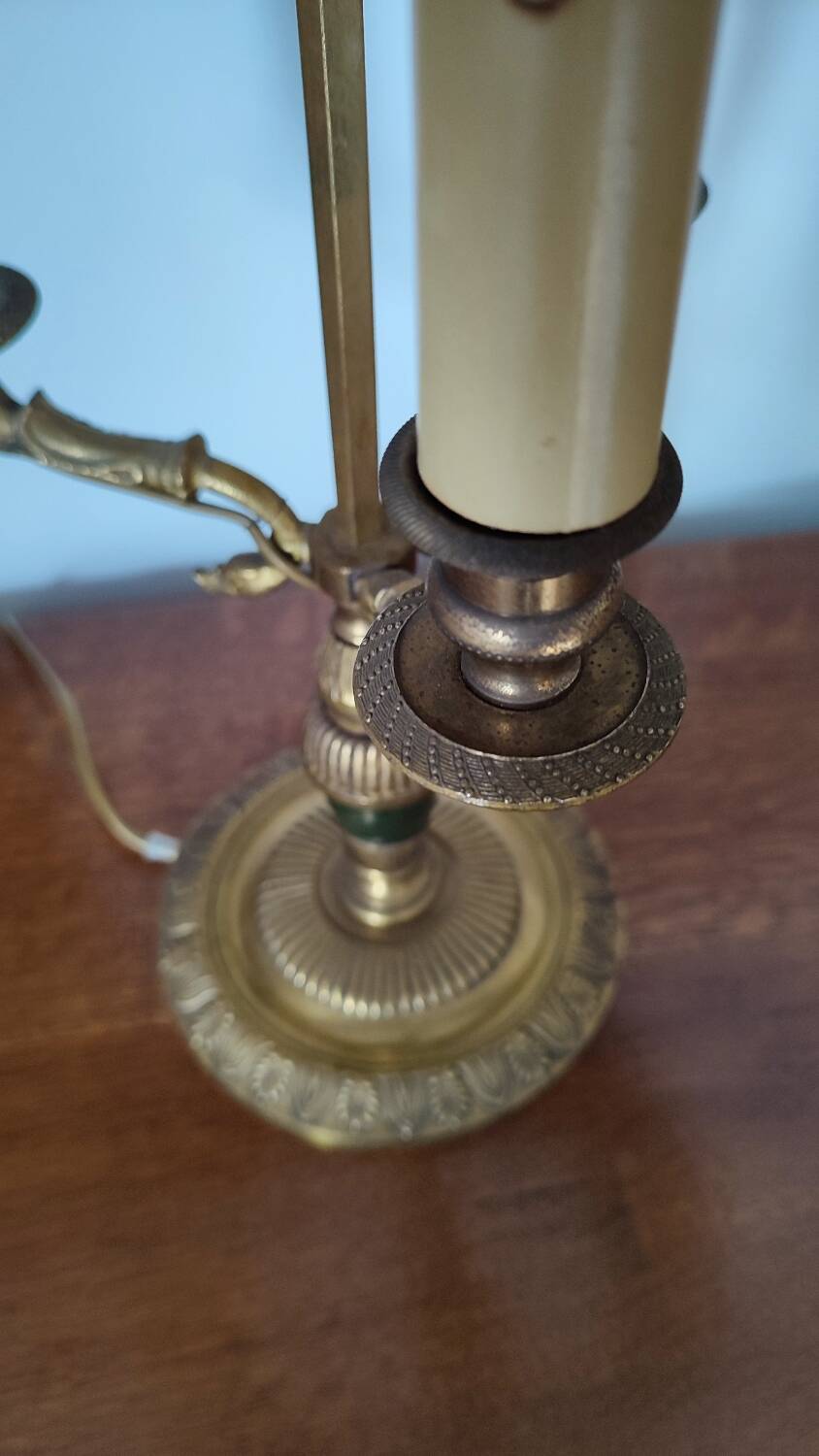 Empire style hot water bottle lamp